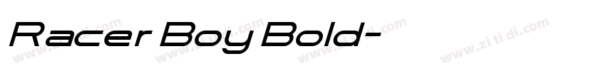 Racer Boy Bold字体转换